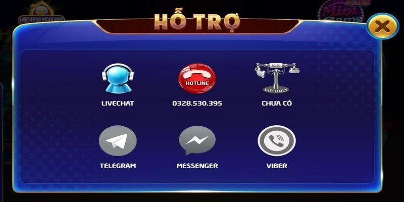 Nhà cái hỗ trợ nhiều phương thức liên hệ
